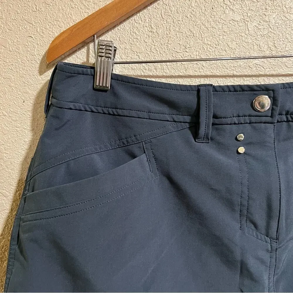 Nivo by lanctot charcoal gray golf skirt with shorts - skort 12